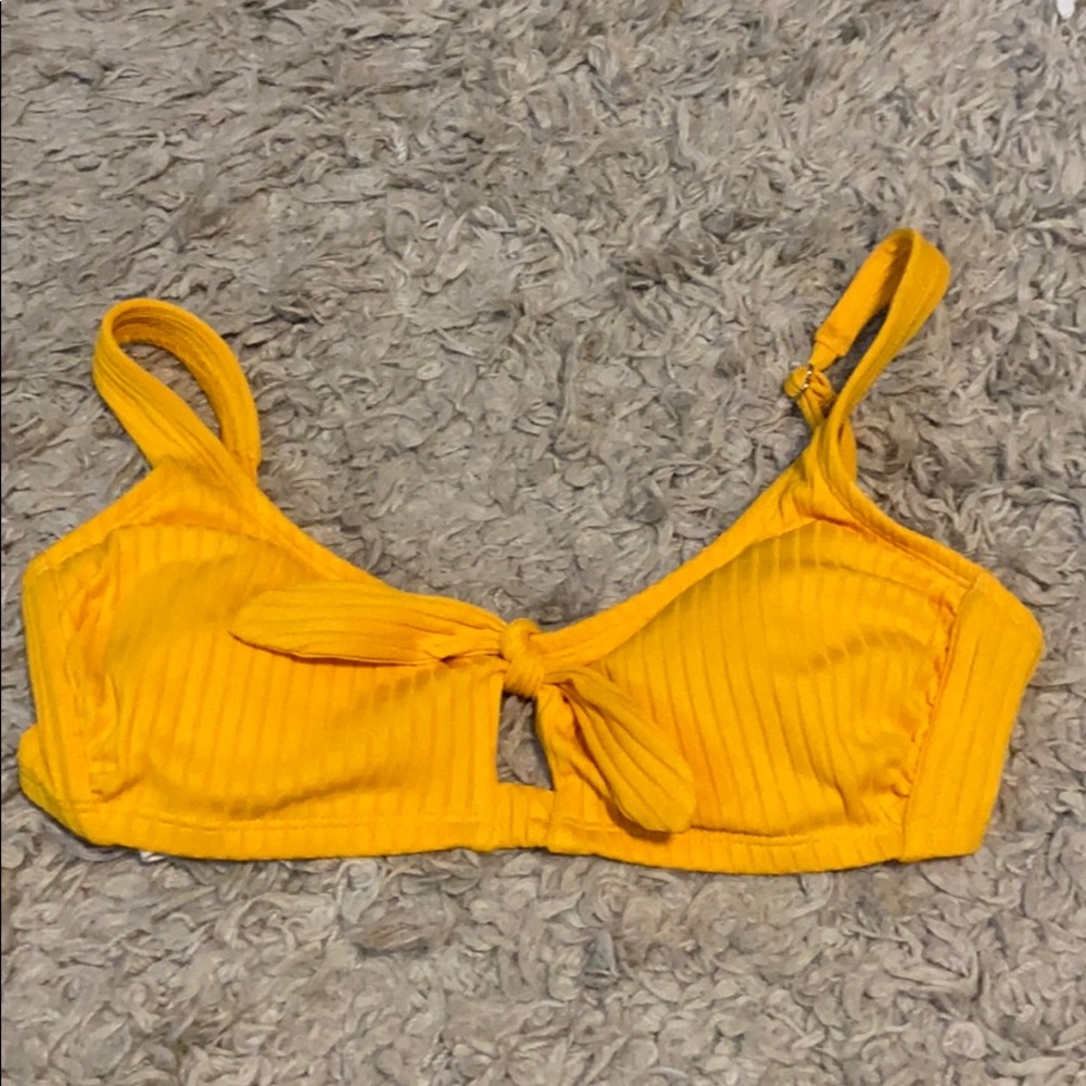 Yellow Xhilaration bathing suit top